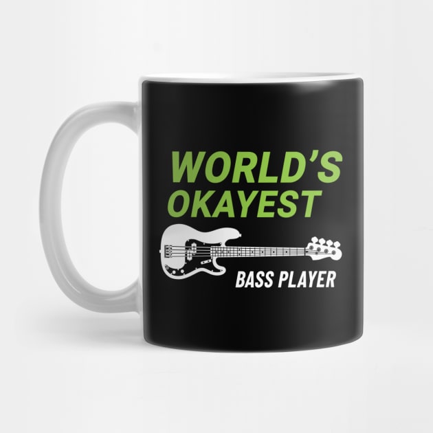 World's Okayest Bass Player P-Style Bass Guitar Dark Theme by nightsworthy